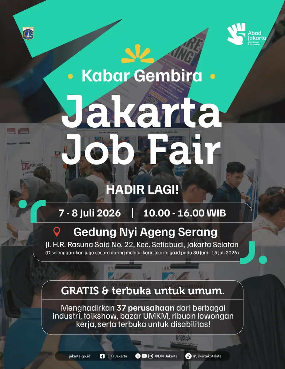 Job Fair Kabupaten Pamekasan 2026 (Suku Dinas TKTE Wilayah Kabupaten Pamekasan Barat) : 7-8 Juli 2026